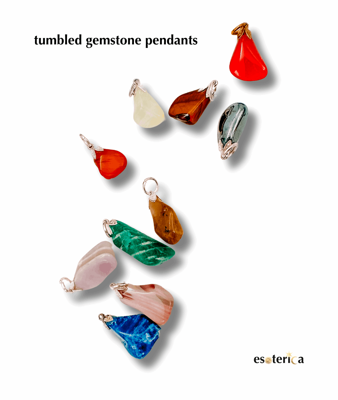 tumbled gemstone pendants | Esoterica