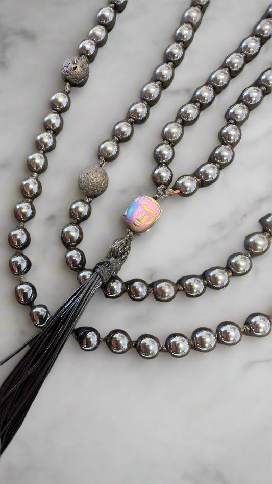 spiritual bodyguard | hematite mala