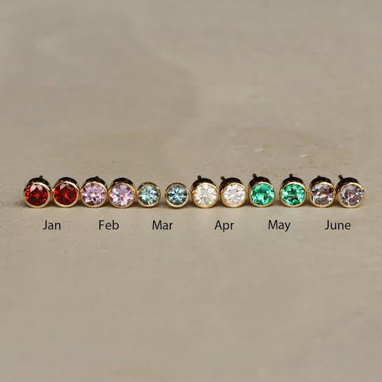 birthstone studs