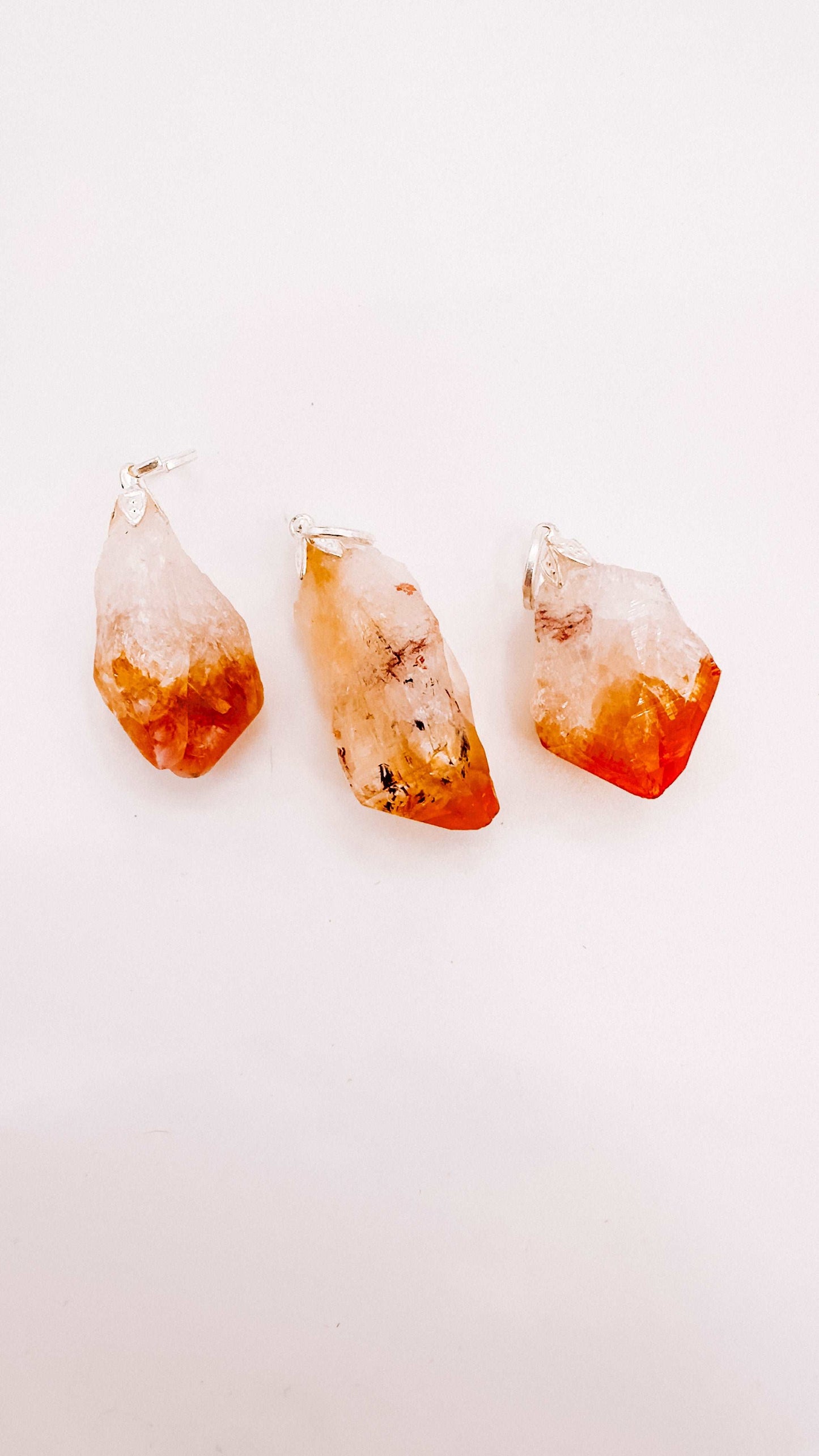 rough stone pendants