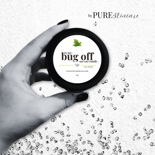 “bug off” | natural soy wax candle | EsotericaPalo Santo Infused Diamond Candle